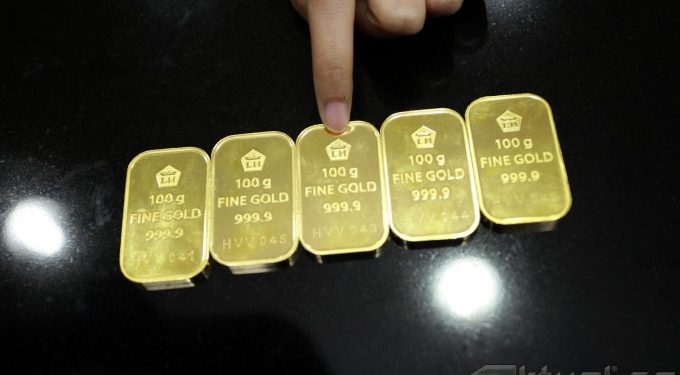 Harga Emas Menurun Sebesar Rp4.000 Per Gram