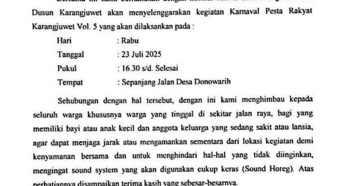 Pemdes Malang Pilih Pindahkan Warga untuk Karnaval Musik Horeg