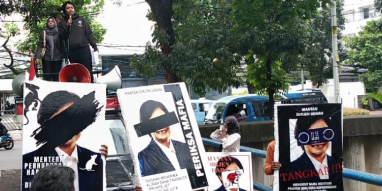 Desak KPK Bertindak, Aliansi Rakyat Anti Mafia Soroti Staf Khusus Menhub Maria Kristi