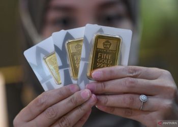Harga Emas Alami Kenaikan Menjadi Rp1.919 Juta per Gram