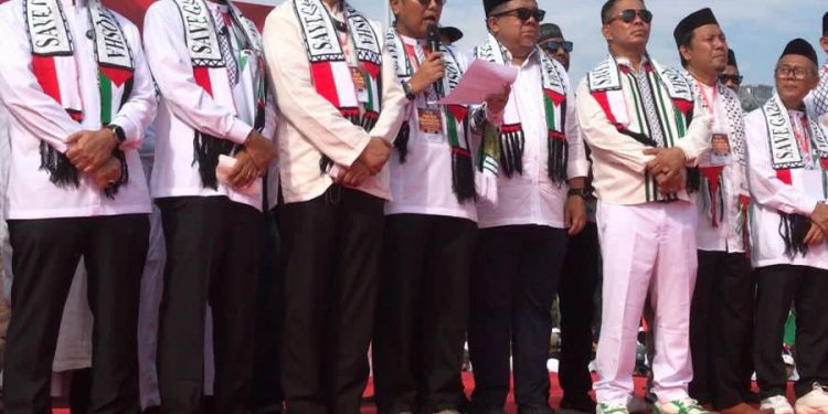 Aksi Akbar Selamatkan Gaza Seruan Hentikan Genosida dan Buka Blokade Gaza