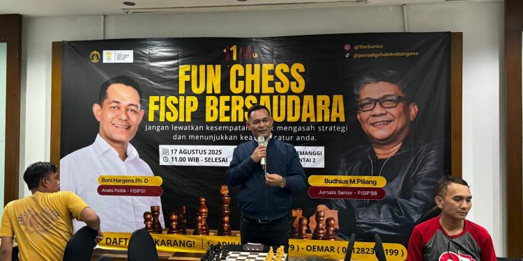 Gelar FUN Chess FISIP UI Bersaudara, Boni Hargens Siap Dukung ILUNI untuk Advokasi Kebijakan