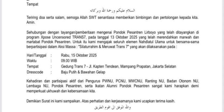 PWNU DKI Jakarta Kutuk Tayangan Xpose Uncensored Siapkan Aksi ke Televisi Trans7