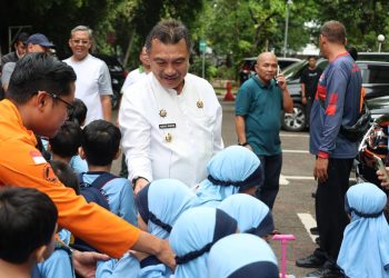 Wakil Wali Kota Bekasi Sambut Ceria Murid TK Belajar Kebencanaan di BPBD