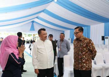 Tinjau Kesiapan Kunjungan Presiden RI di SMPN 4 Wawali Harris Bobihoe