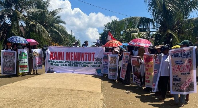 Warga dan WALHI Protes Aktivitas Tambang di Halmahera Selatan